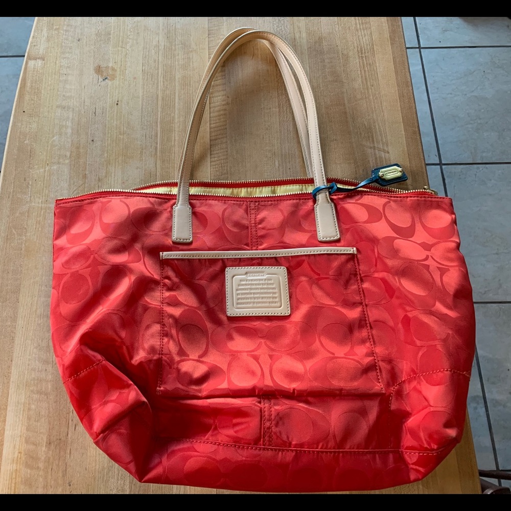 Coach boho style red purse! ❤️❤️❤️